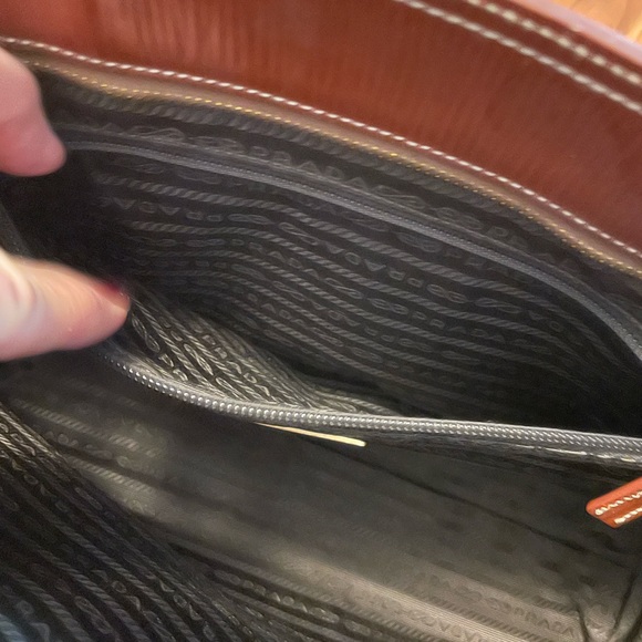 Prada Rust Patent Leather Shoulder Bag WITH AUTHENTICITY CARD - Picture 12 of 14